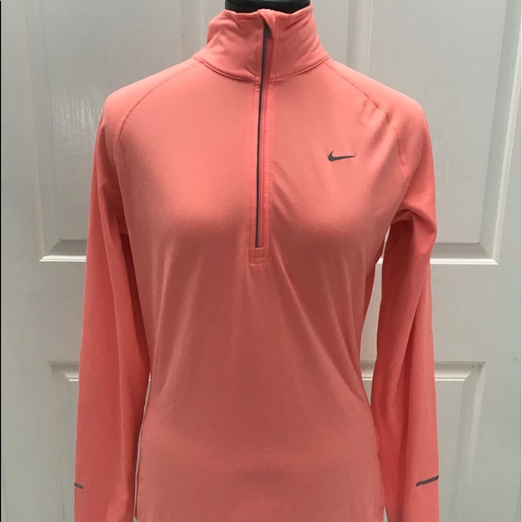 Nike Tops | Womens Nike Peach 2 Zip Pullover Long Sleeve M | Poshmark